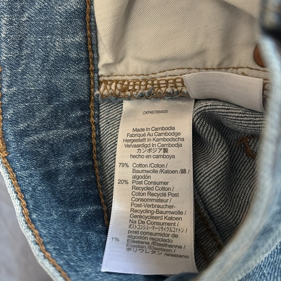 Madewell Women’s Sz 25 The Perfect Vintage Jean Distressed Straight Leg - Picture 5 of 7